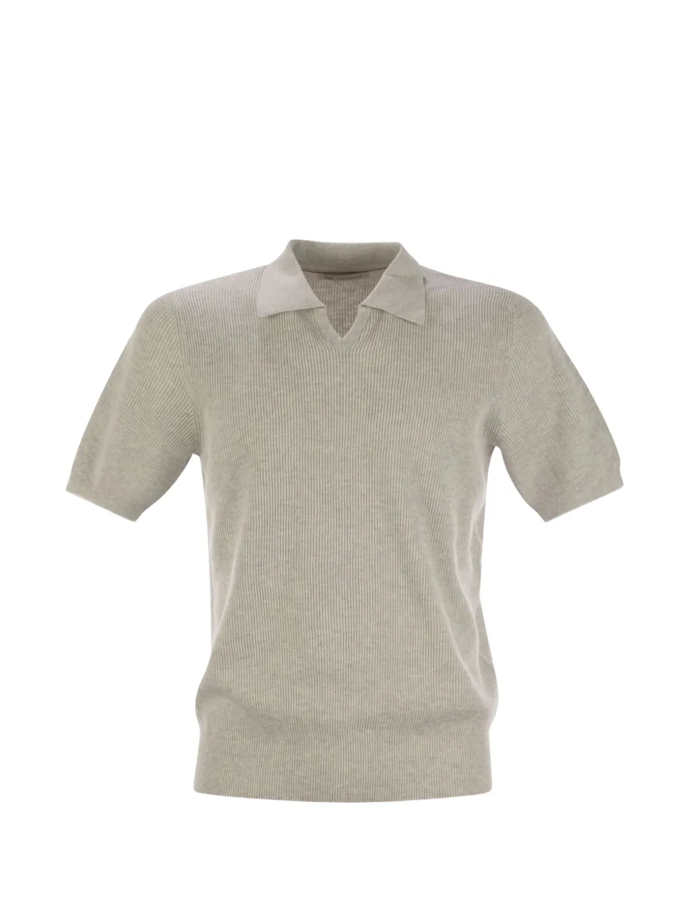 Brunello Cucinelli ribbed-knit top - Braun