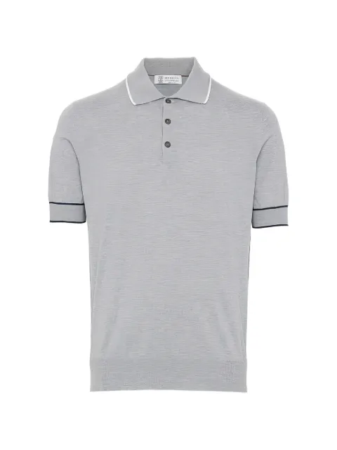 Brunello Cucinelli knitted cotton polo shirt