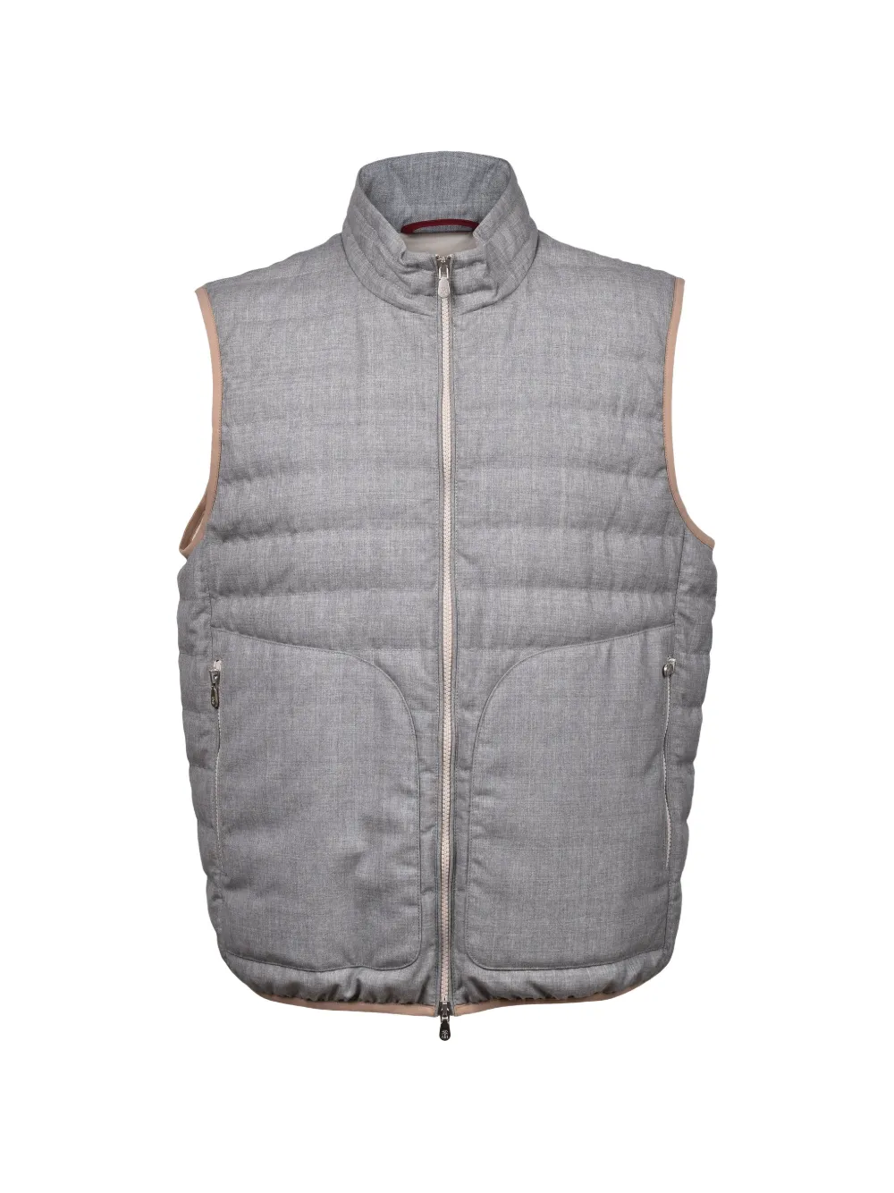 Brunello Cucinelli quilted zip-up gilet - Grey