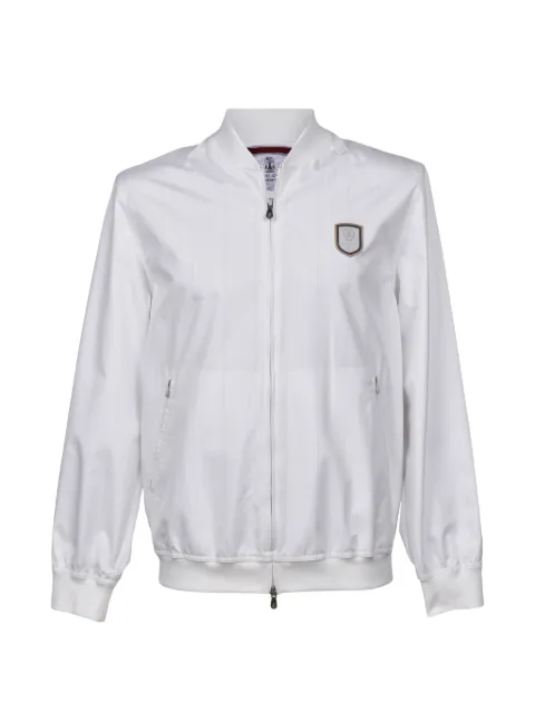 Brunello Cucinelli chaqueta con parche del logo
