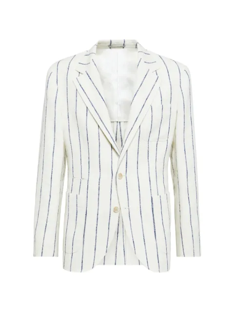 Brunello Cucinelli chalk-stripe blazer
