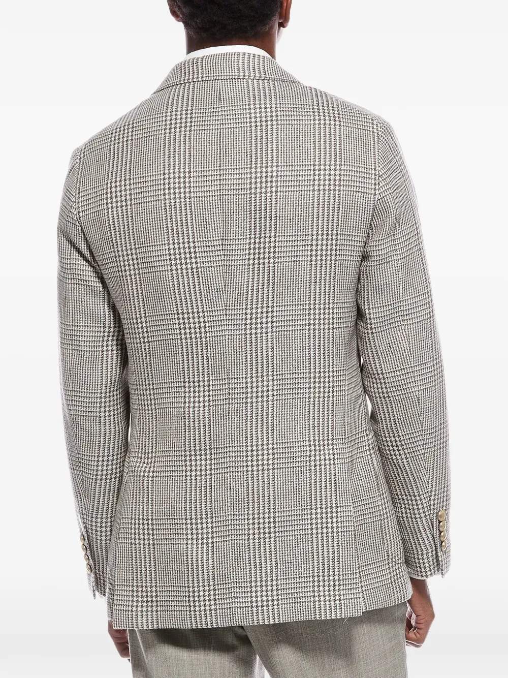 Brunello Cucinelli チェック ダブルジャケット | ブラウン | FARFETCH JP