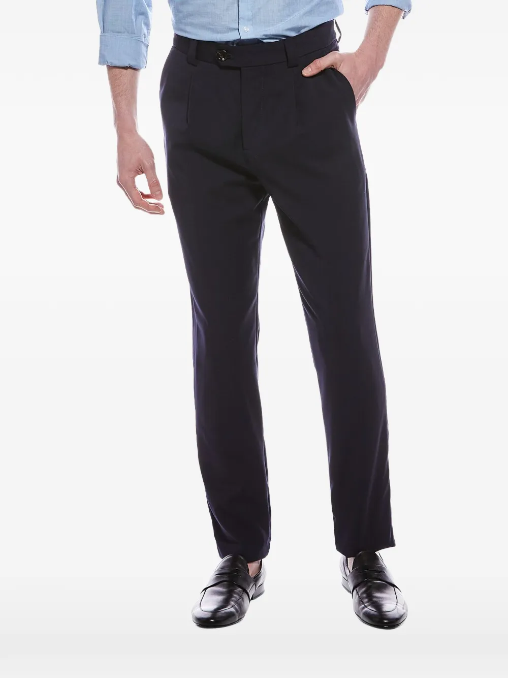 Brunello Cucinelli tailored pleated trousers - Blau