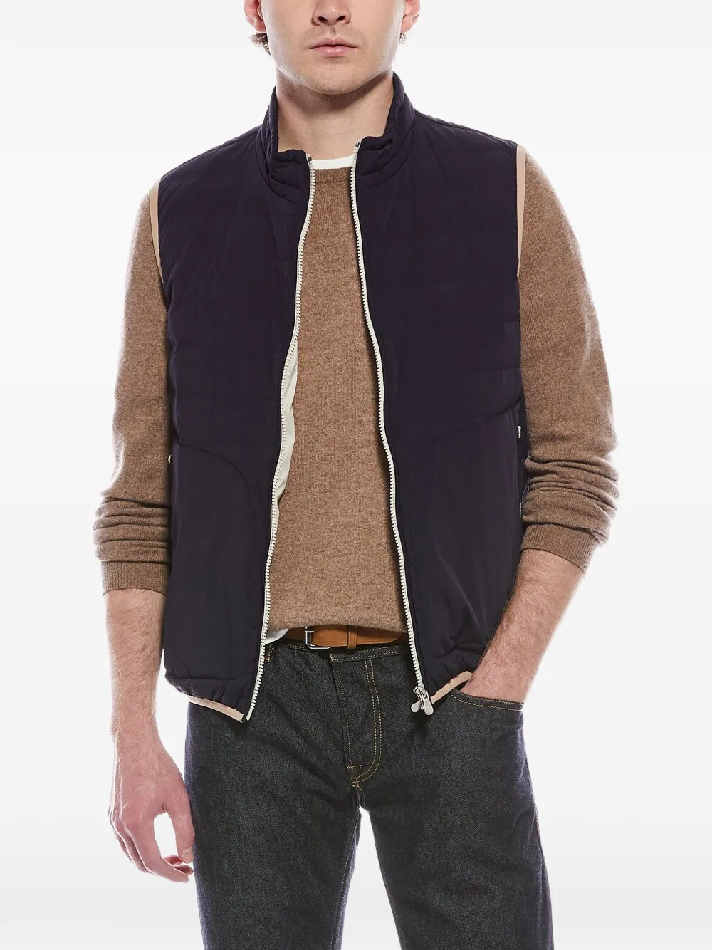 Brunello Cucinelli quilted down gilet - Blu