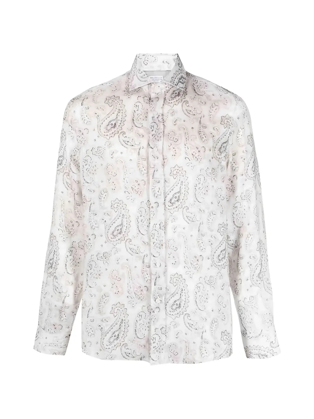 Brunello Cucinelli paisley-print shirt - Nude