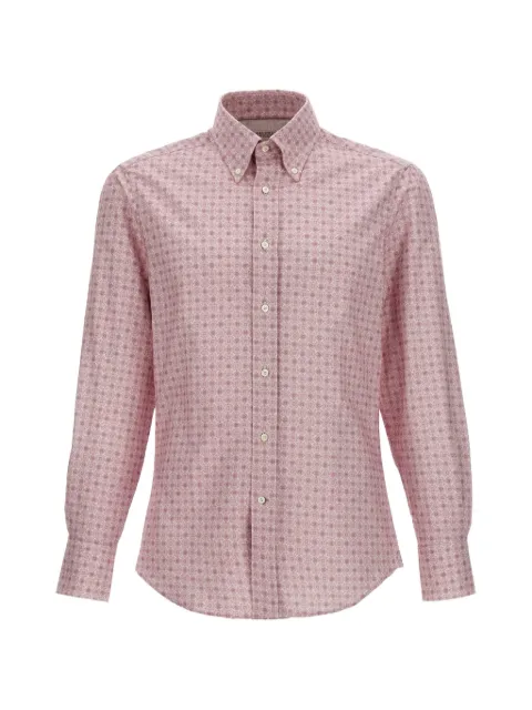 Brunello Cucinelli patterned button-down shirt