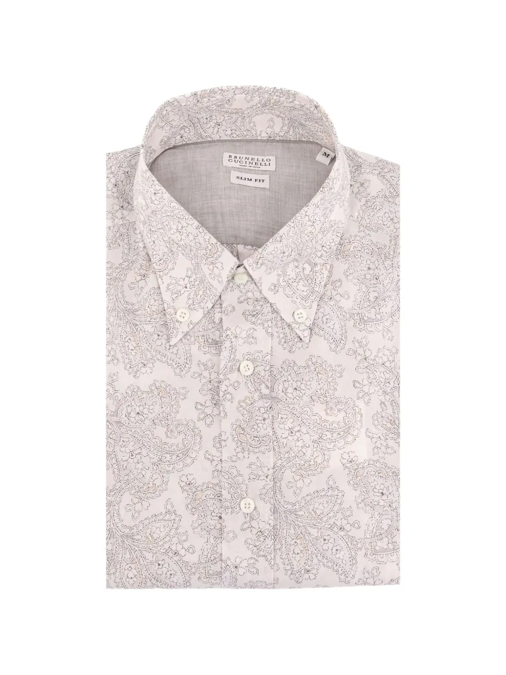 Brunello Cucinelli Camicia con stampa paisley - Toni neutri