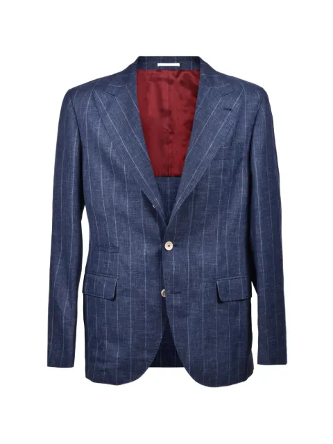 Brunello Cucinelli pinstripe wool blazer