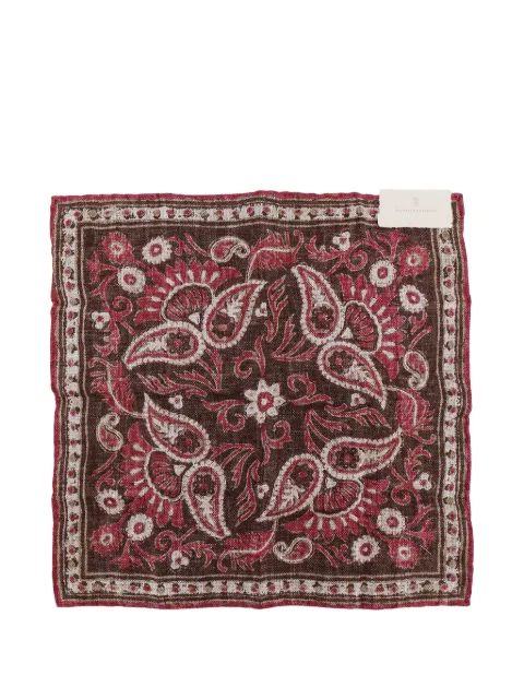 Brunello Cucinelli paisley-print square scarf