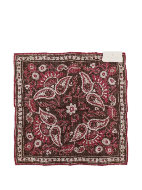 Brunello Cucinelli paisley-print square scarf
