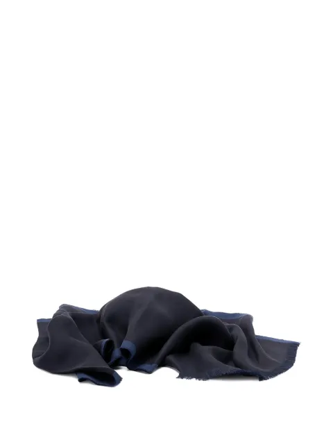 Brunello Cucinelli fringed-edge linen scarf