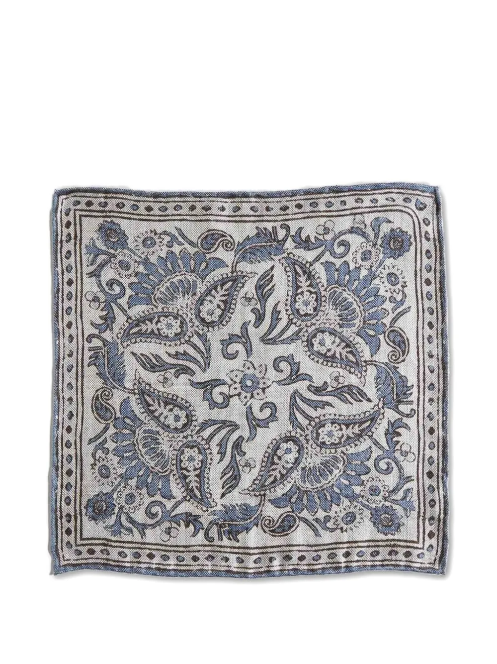 Brunello Cucinelli paisley-print square scarf - Nude