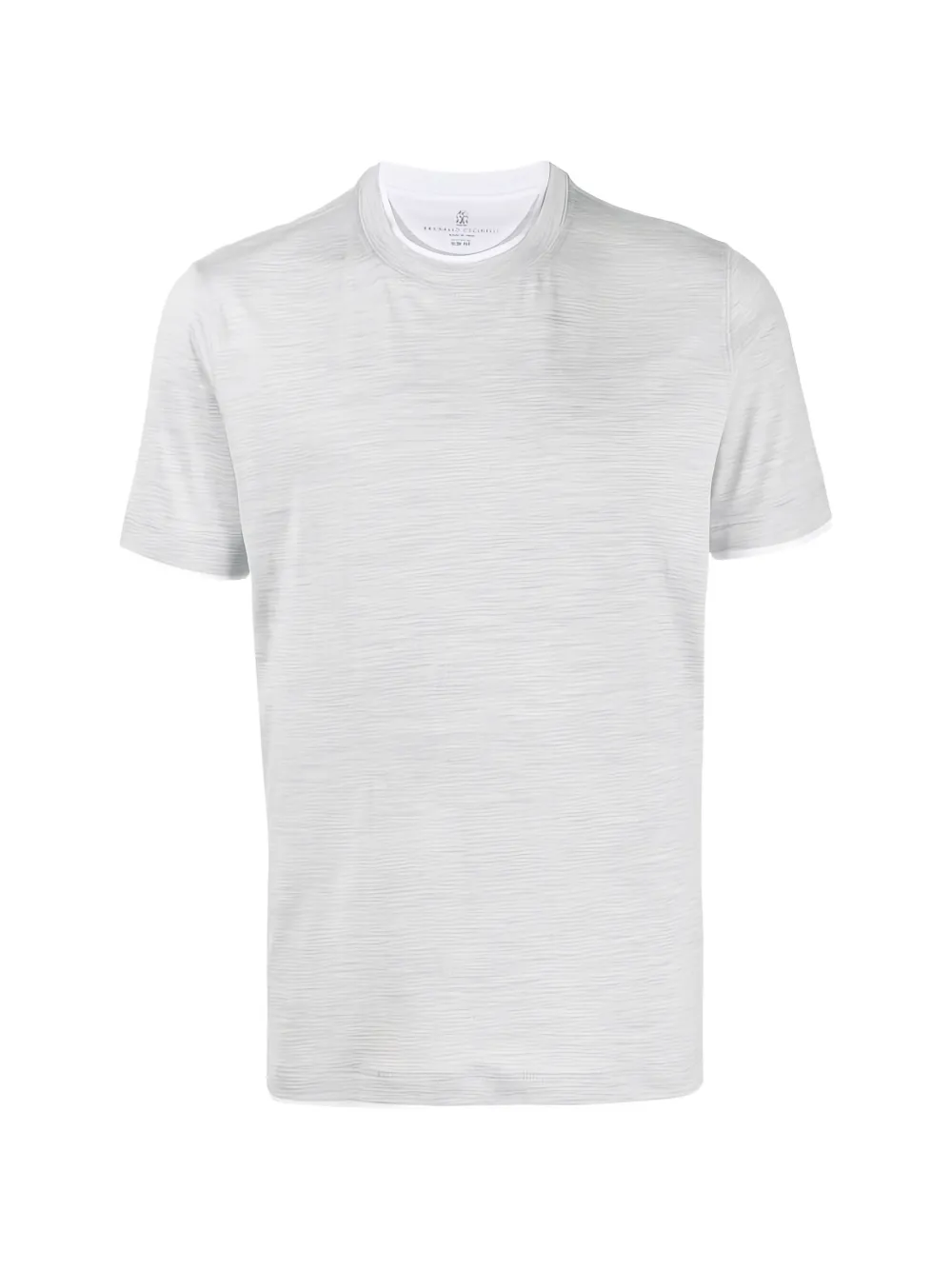 Brunello Cucinelli layered crew-neck T-shirt - Grau