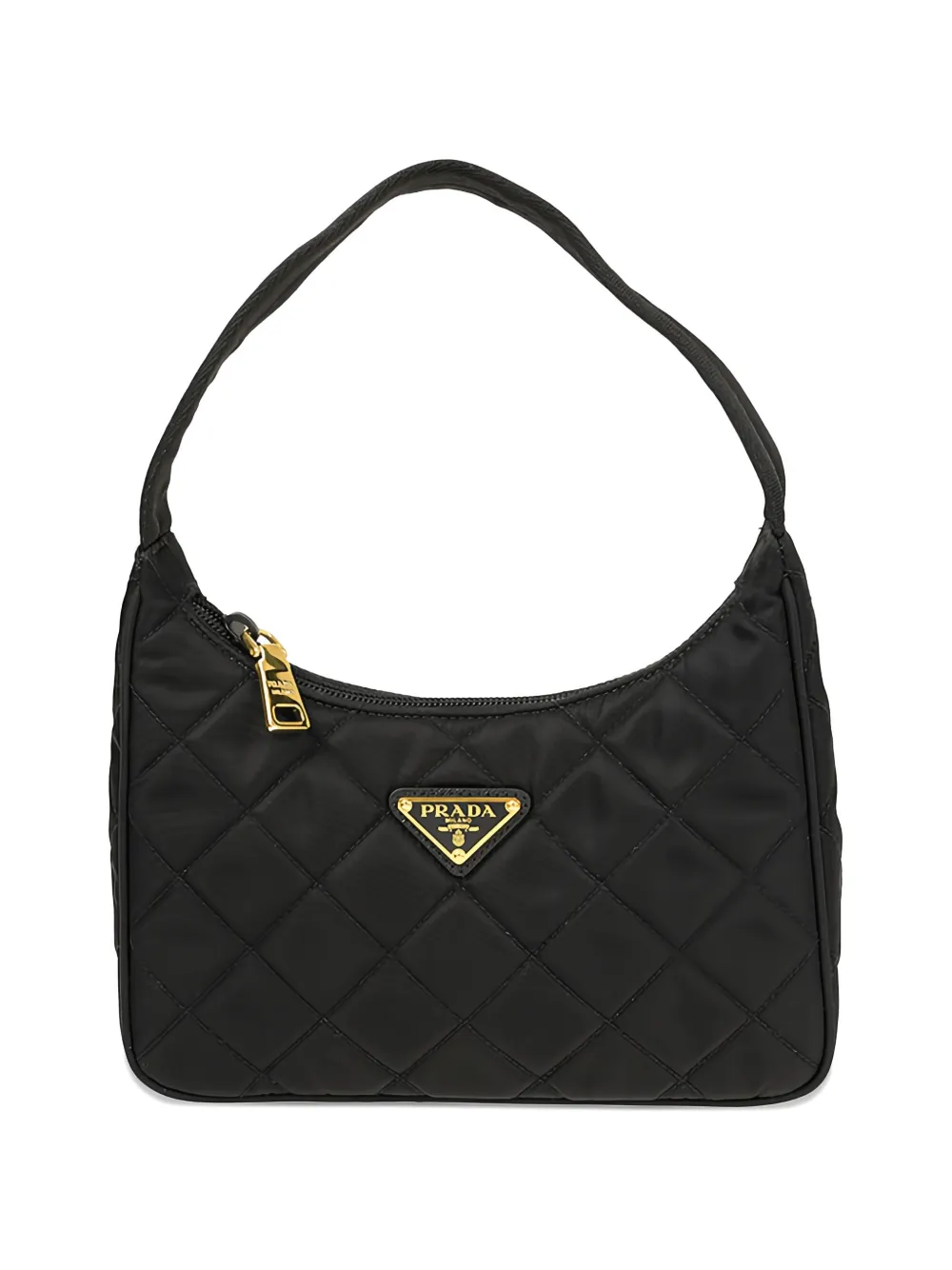 Prada Borsa a spalla trapuntata - Nero