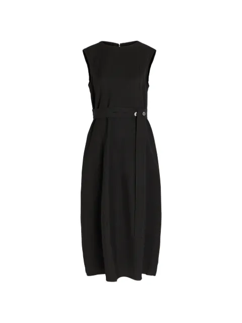 Studio Nicholson midi belted-waist sleeveless dress