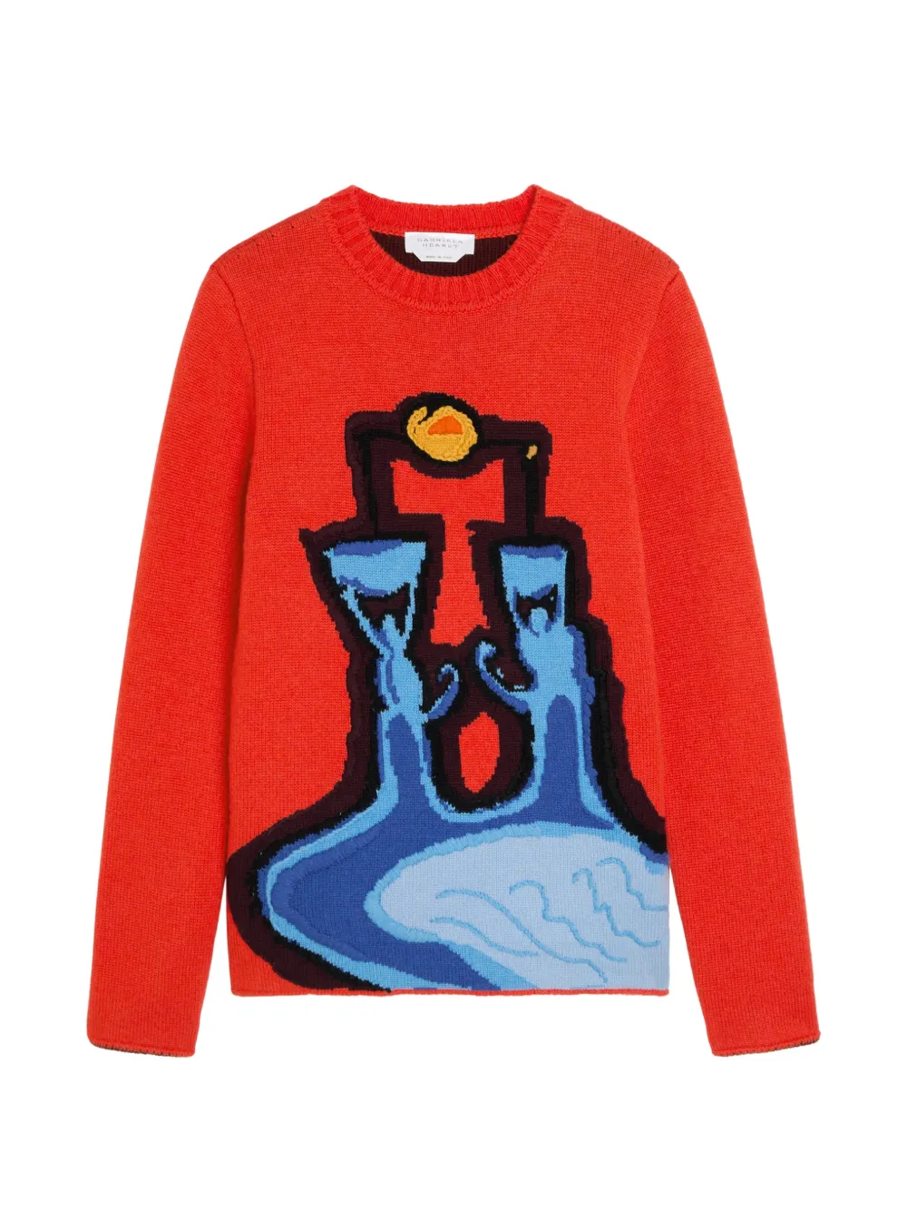 Gabriela Hearst Avichai intarsia-knit sweater - Rosso