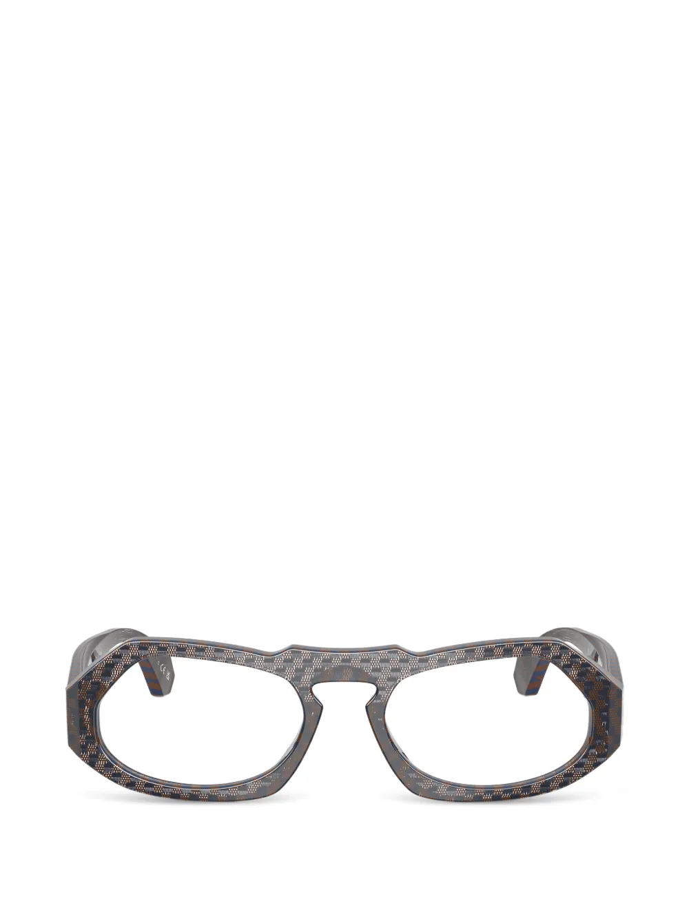 Alain Mikli geometric-frame glasses - Blau