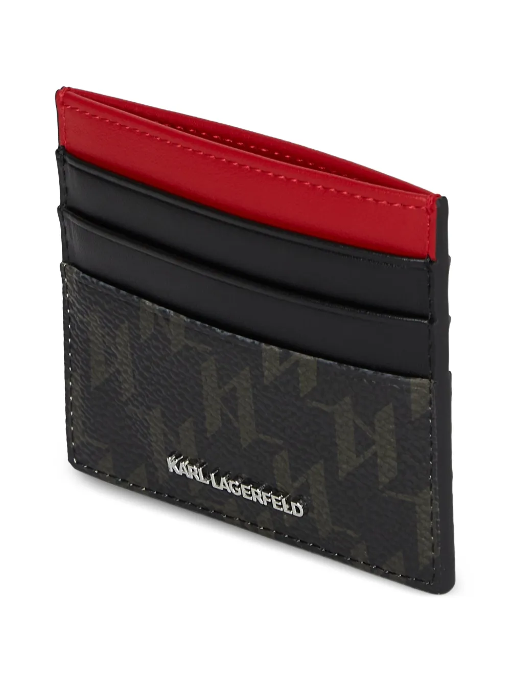 Karl Lagerfeld Ikon pasjeshouder met monogram Bruin