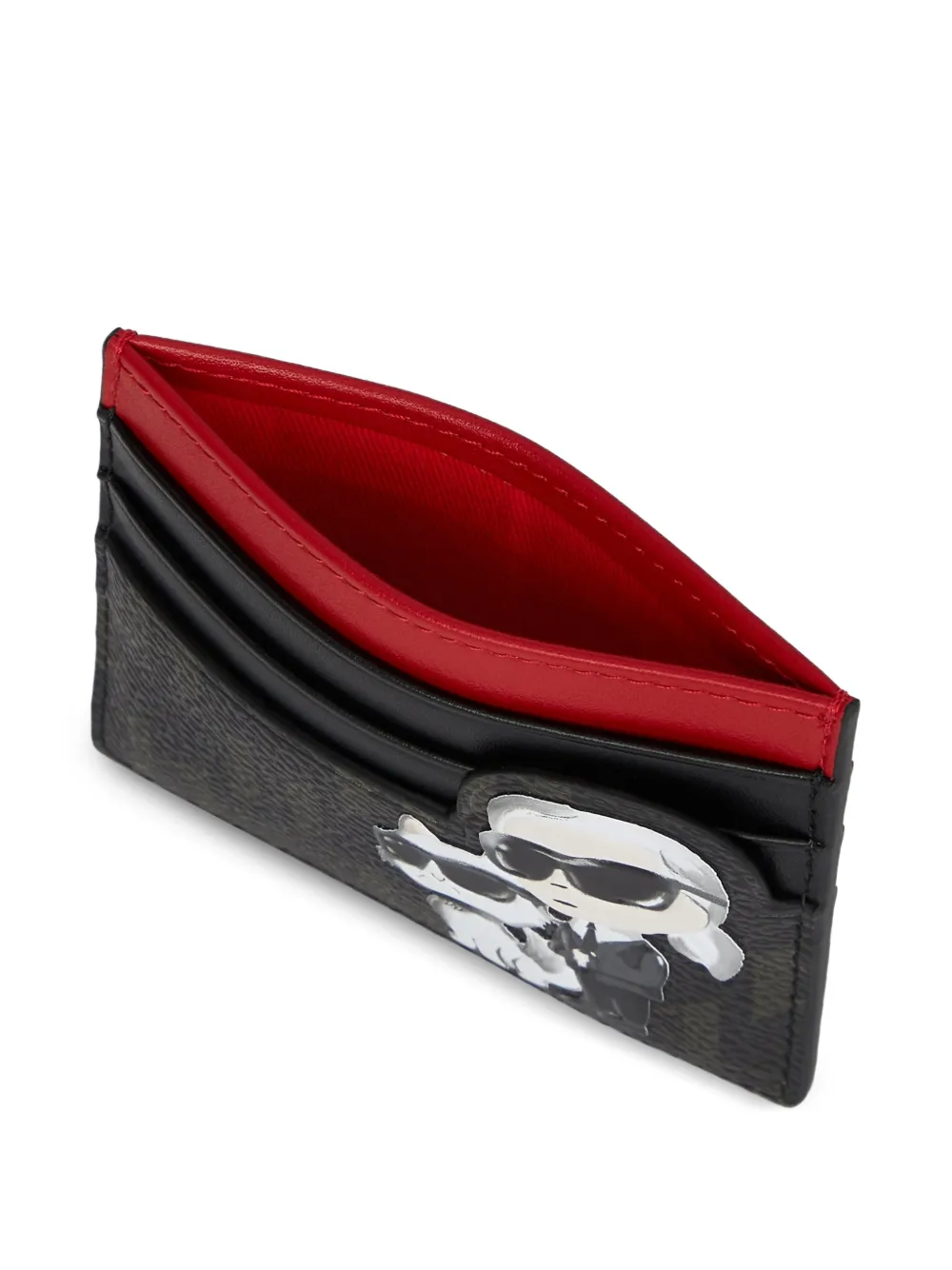 Karl Lagerfeld Ikon pasjeshouder met monogram Bruin