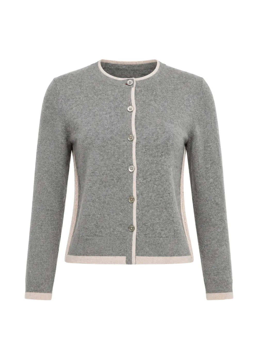 CUDDLEUP crew-neck cardigan - Grigio