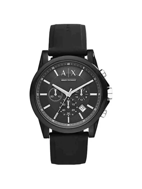 Armani Exchange Outerbanks round-frame 44mm chronograph watch