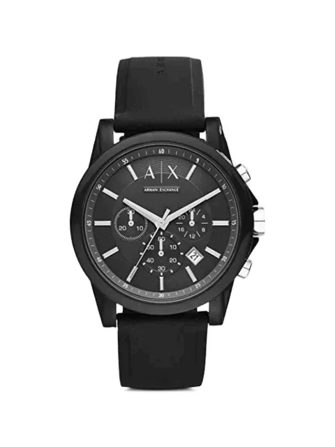 Armani Exchange Outerbanks round-frame 44mm chronograph watch