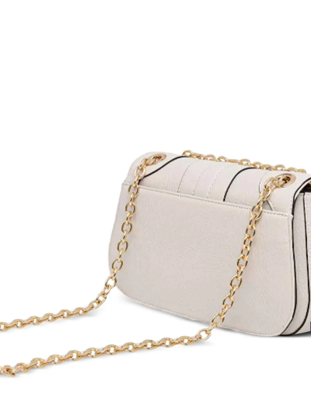 LIU JO Medium crossbodytas met logoplakkaat en vlakken Beige