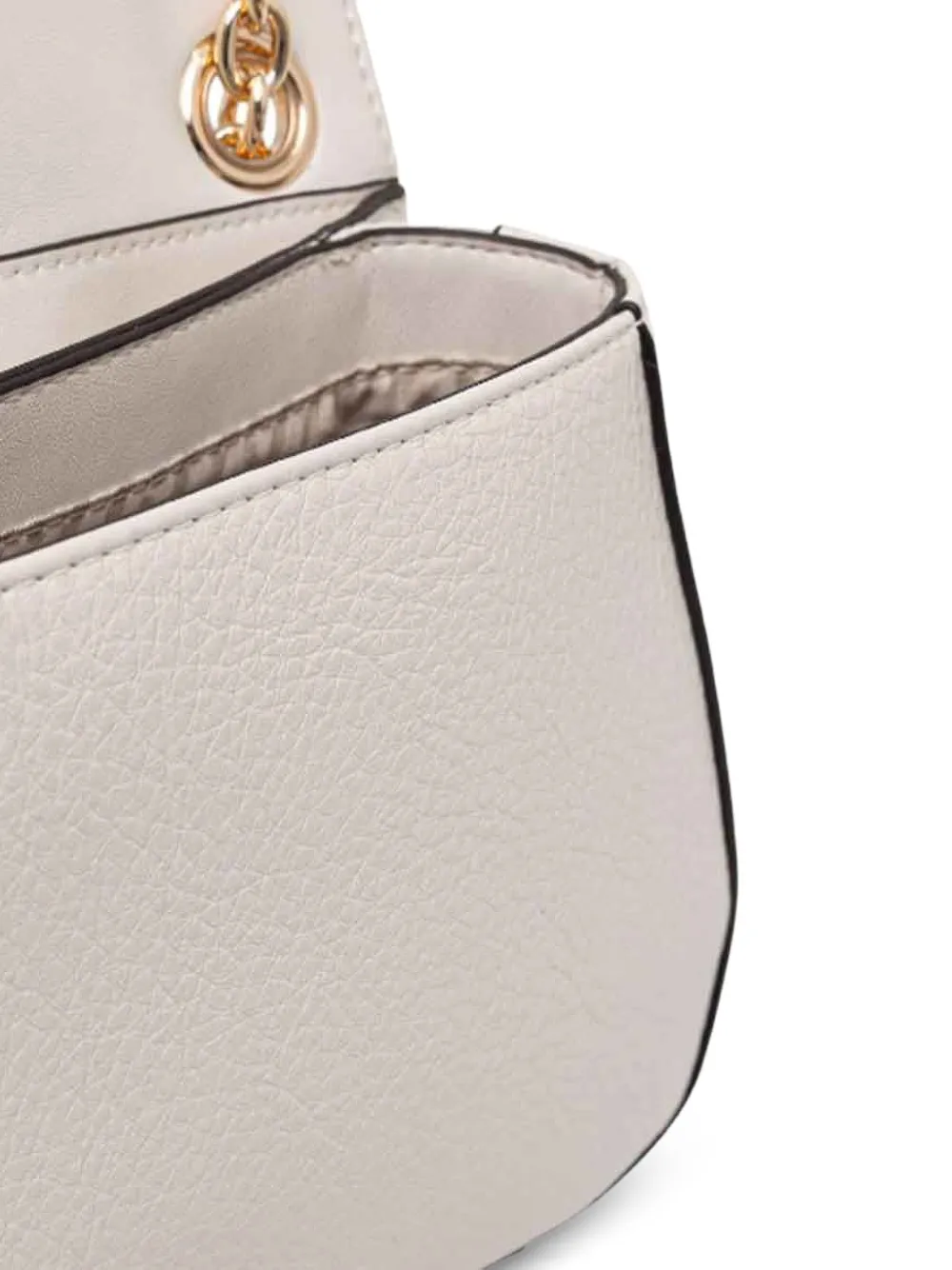 LIU JO Medium crossbodytas met logoplakkaat en vlakken Beige