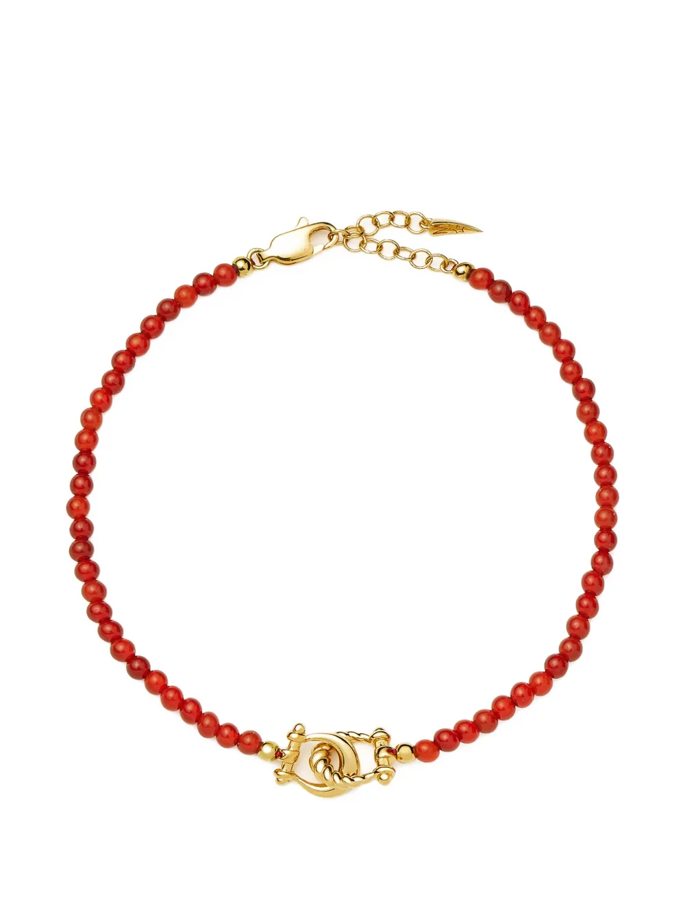 Missoma beaded knotted-link bracelet - Oro