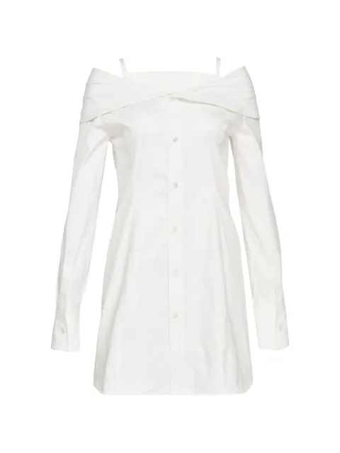 We11done fold-over off-shoulder dress