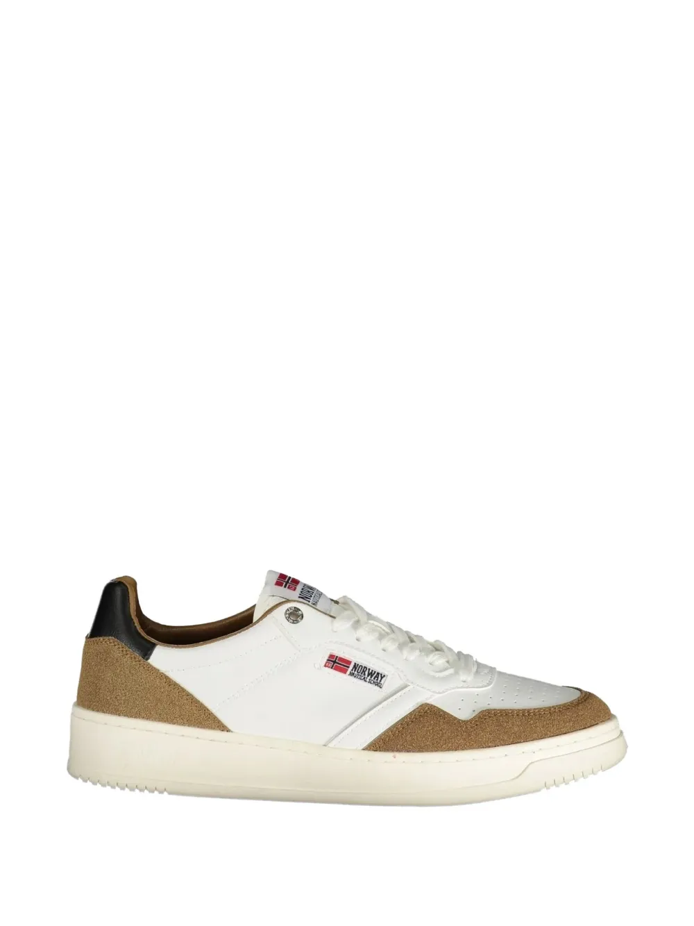 NORWAY 1963 panelled perforated-toebox sneakers - Weiß