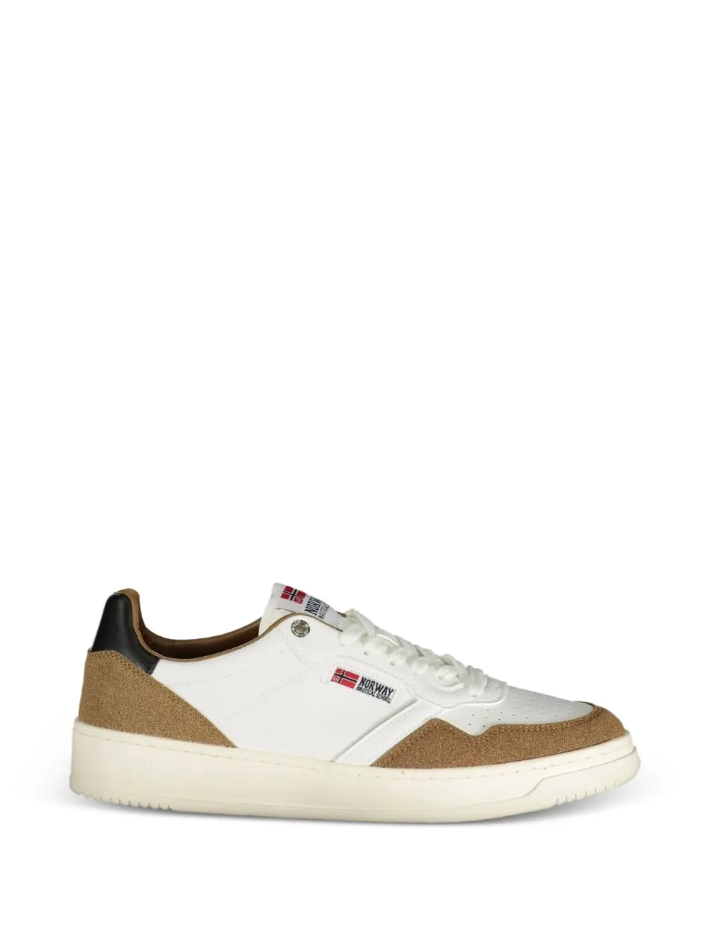 NORWAY 1963 panelled perforated-toebox sneakers - Weiß