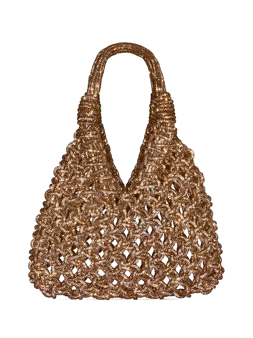 Hibourama Vannifique crystal-embellished woven tote bag - Oro
