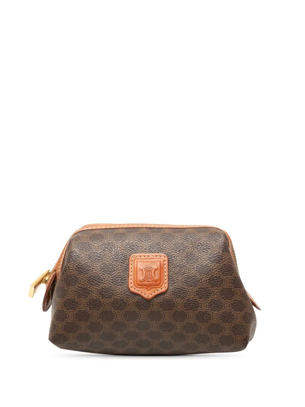 Celine Pre-Owned 1998 Macadam Coated Canvas pouch - Braun