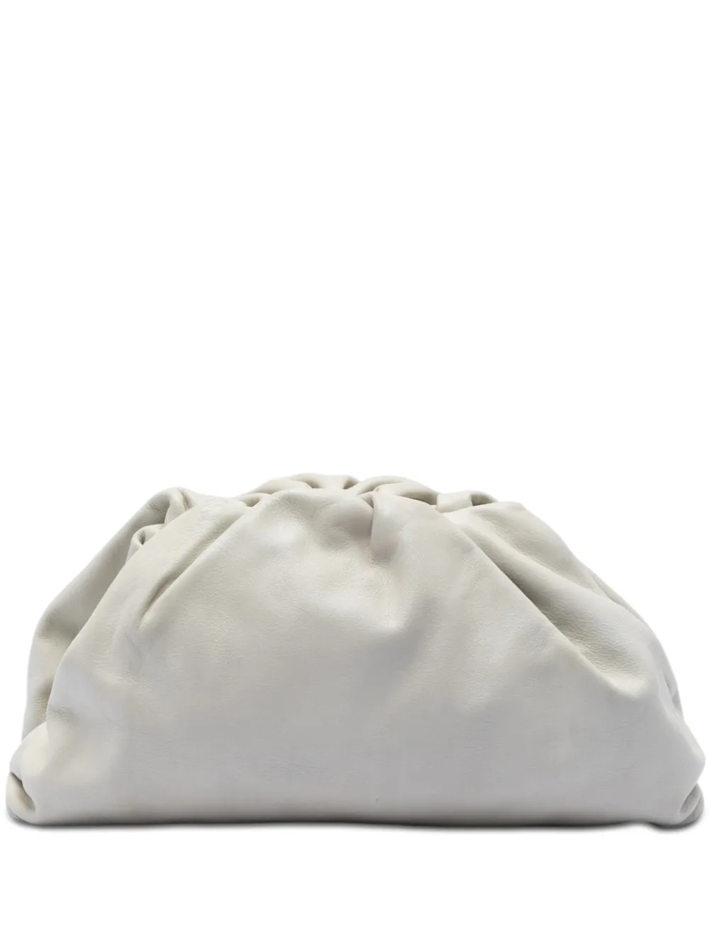Bottega Veneta Pre-Owned 2012-2026 Lambskin The Pouch clutch bag - Bianco