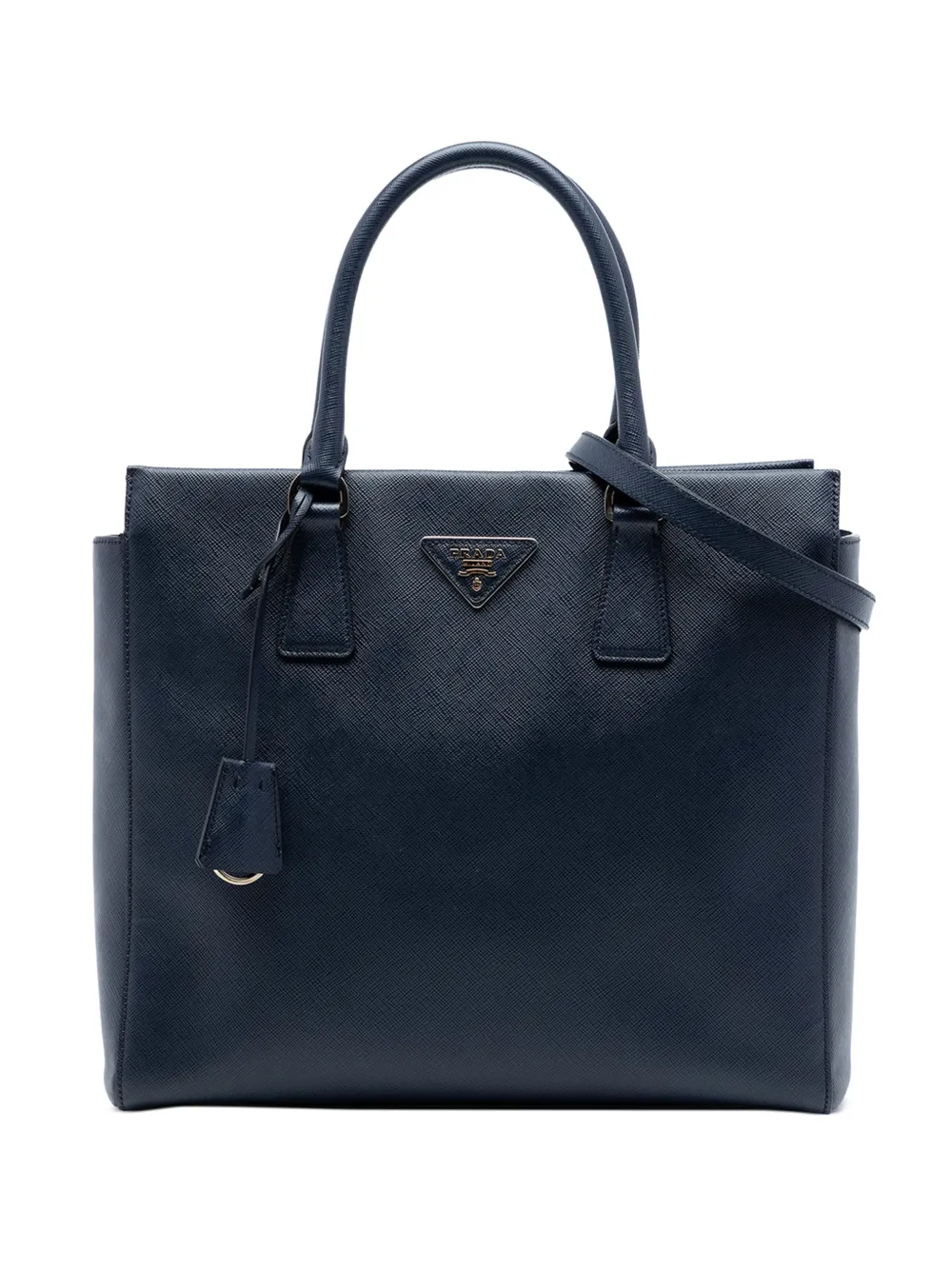 Prada Pre-Owned 2010-2026 Saffiano Lux Open Convertible Tote satchel - Blau