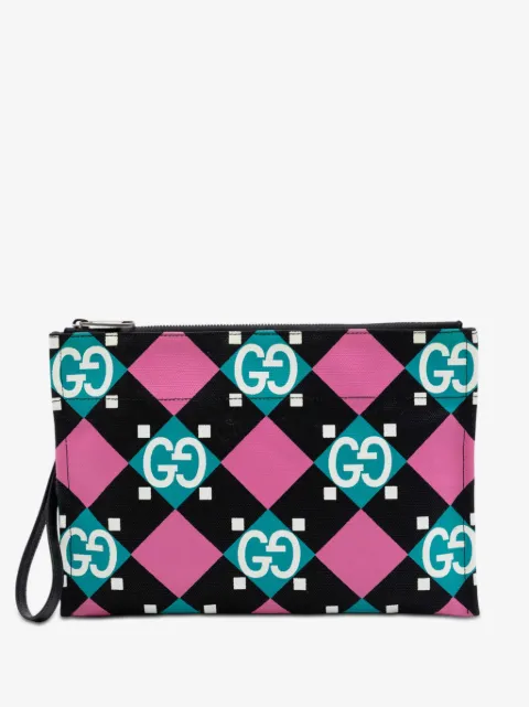 Gucci Pre-Owned bolso de mano Jumbo de lona con estampado GG geométrico 2000-2015