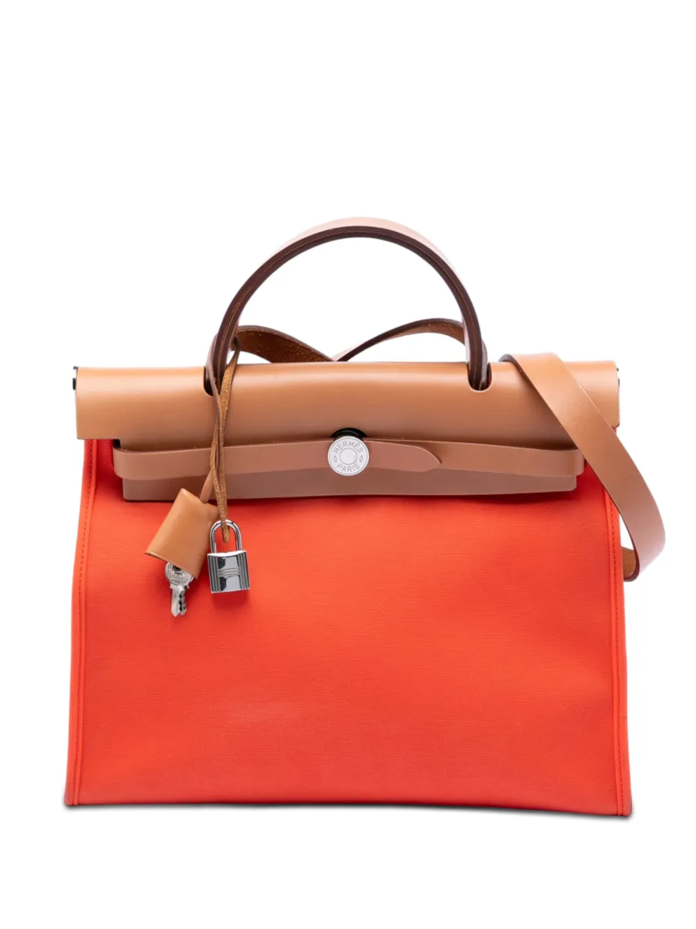 Hermès Pre-Owned 2016 Toile Herbag Zip 31 satchel - Arancione