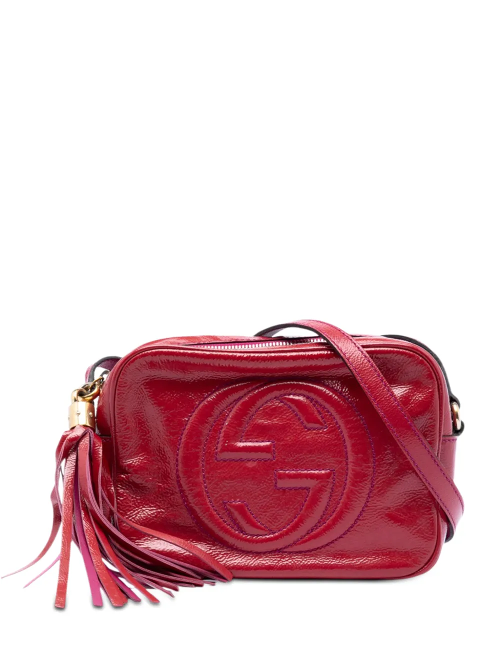 Gucci Pre-Owned 2016-2026 Patent Soho Disco crossbody bag - Rosa