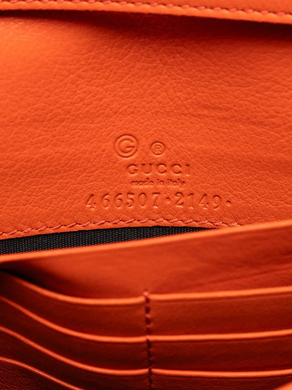 Gucci Pre-Owned 2016-2026 マイクログッチシマ ウォレットオン
