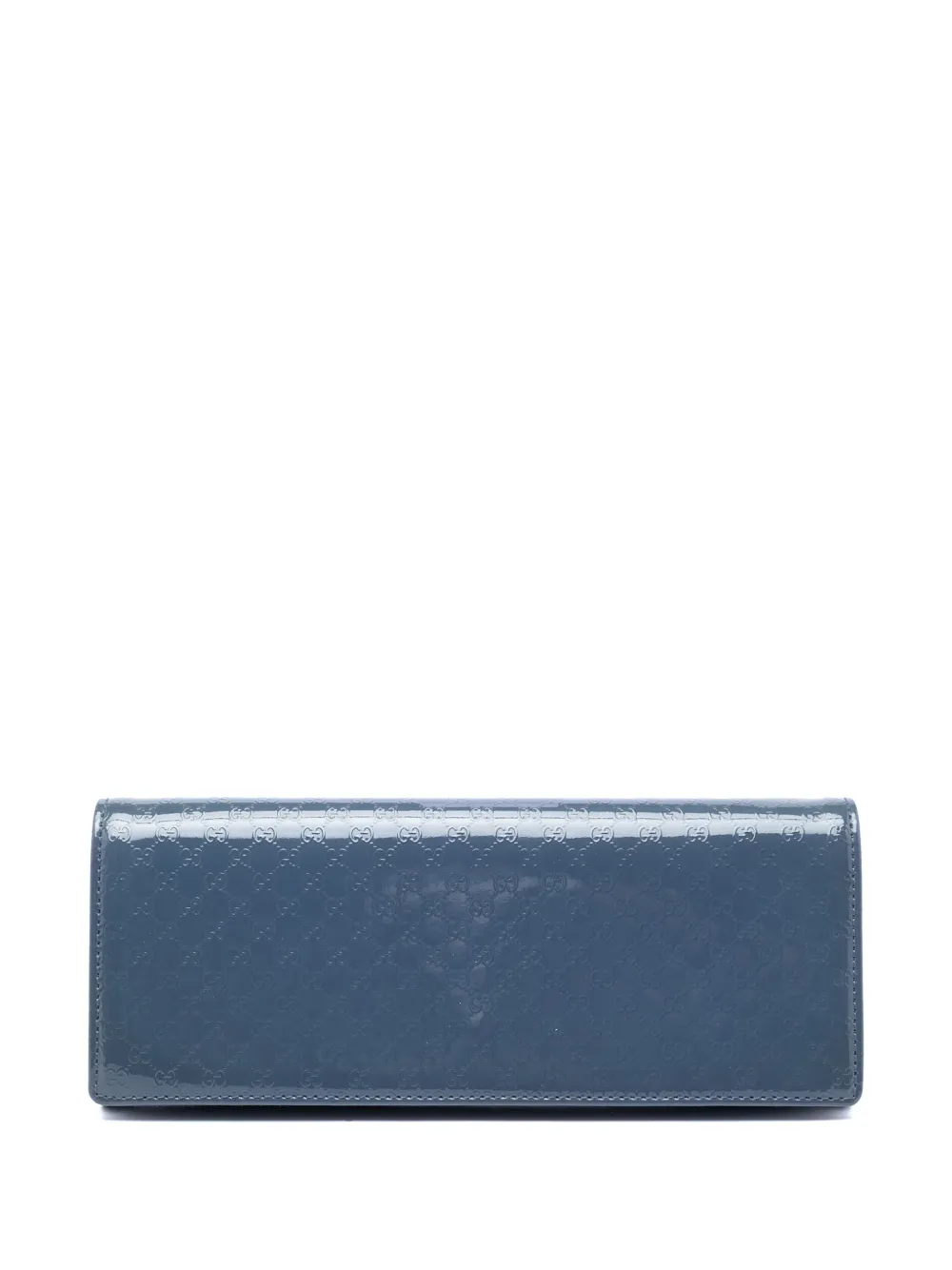 Gucci Pre-Owned 2016-2026 Microguccissima Patent Broadway clutch bag - Blau