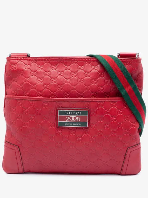 Gucci Pre-Owned 2000-2015 Beijing Olympics Edition Guccissima Web crossbody bag