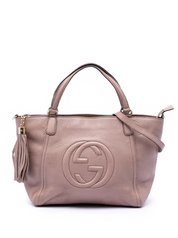 Gucci Pre-owned 2016-2026 Small Calfskin Soho Cellarius Satchel in Pink