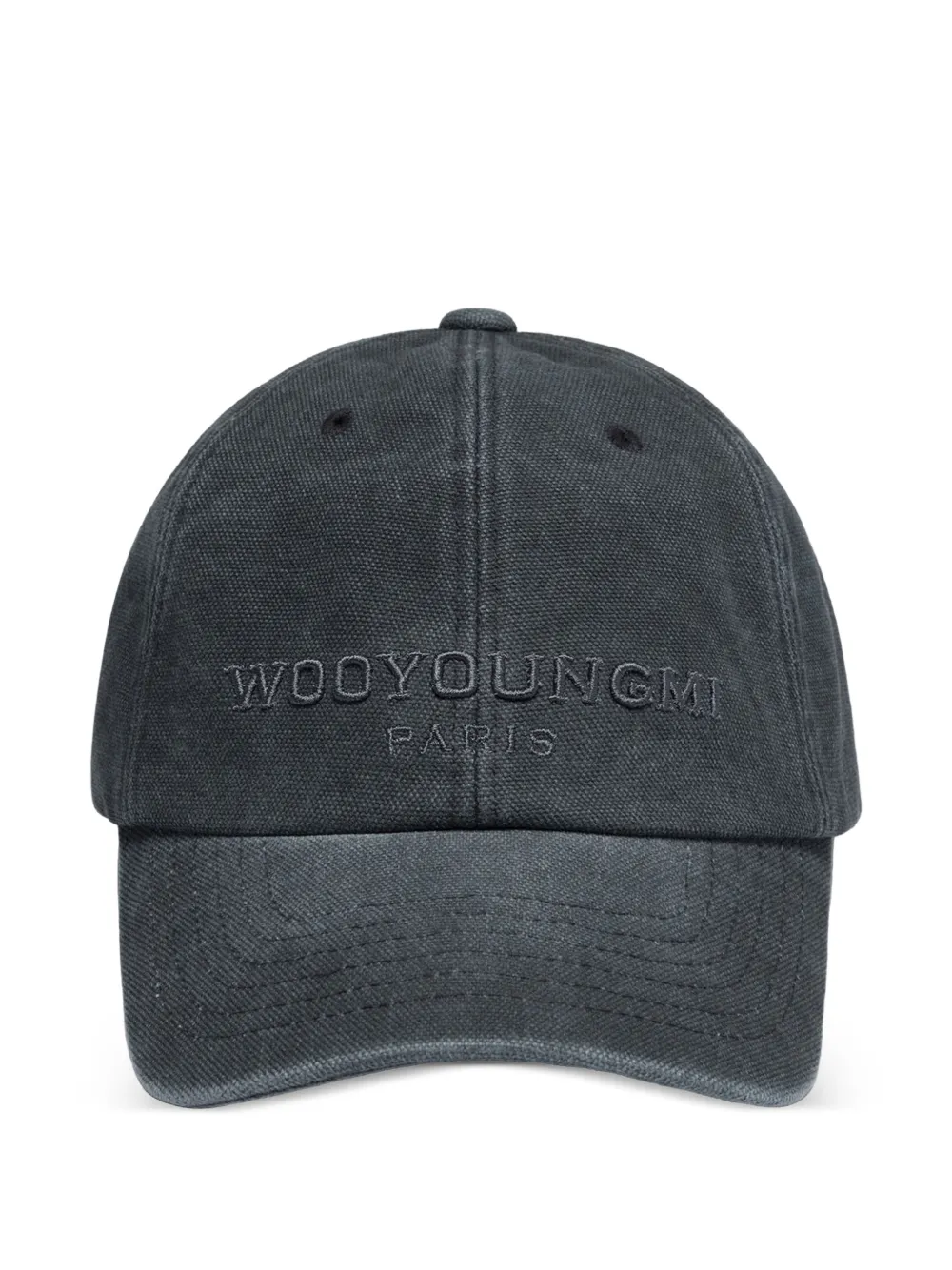 Wooyoungmi logo-embroidered cap - Grigio