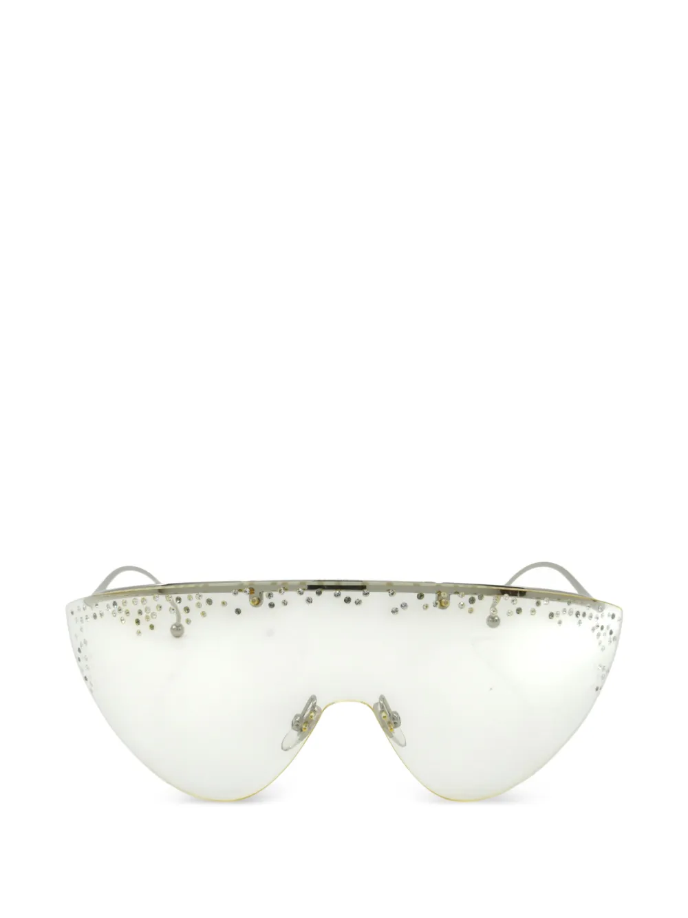 Givenchy Eyewear Runway crystal-embellished sunglasses - Argento