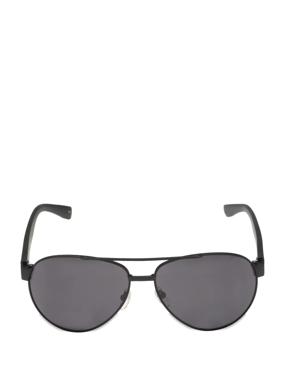 Lacoste double-bridge pilot-frame sunglasses - Schwarz