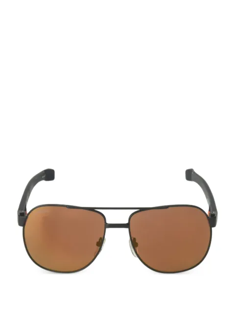 Lacoste double-bridge pilot-frame sunglasses