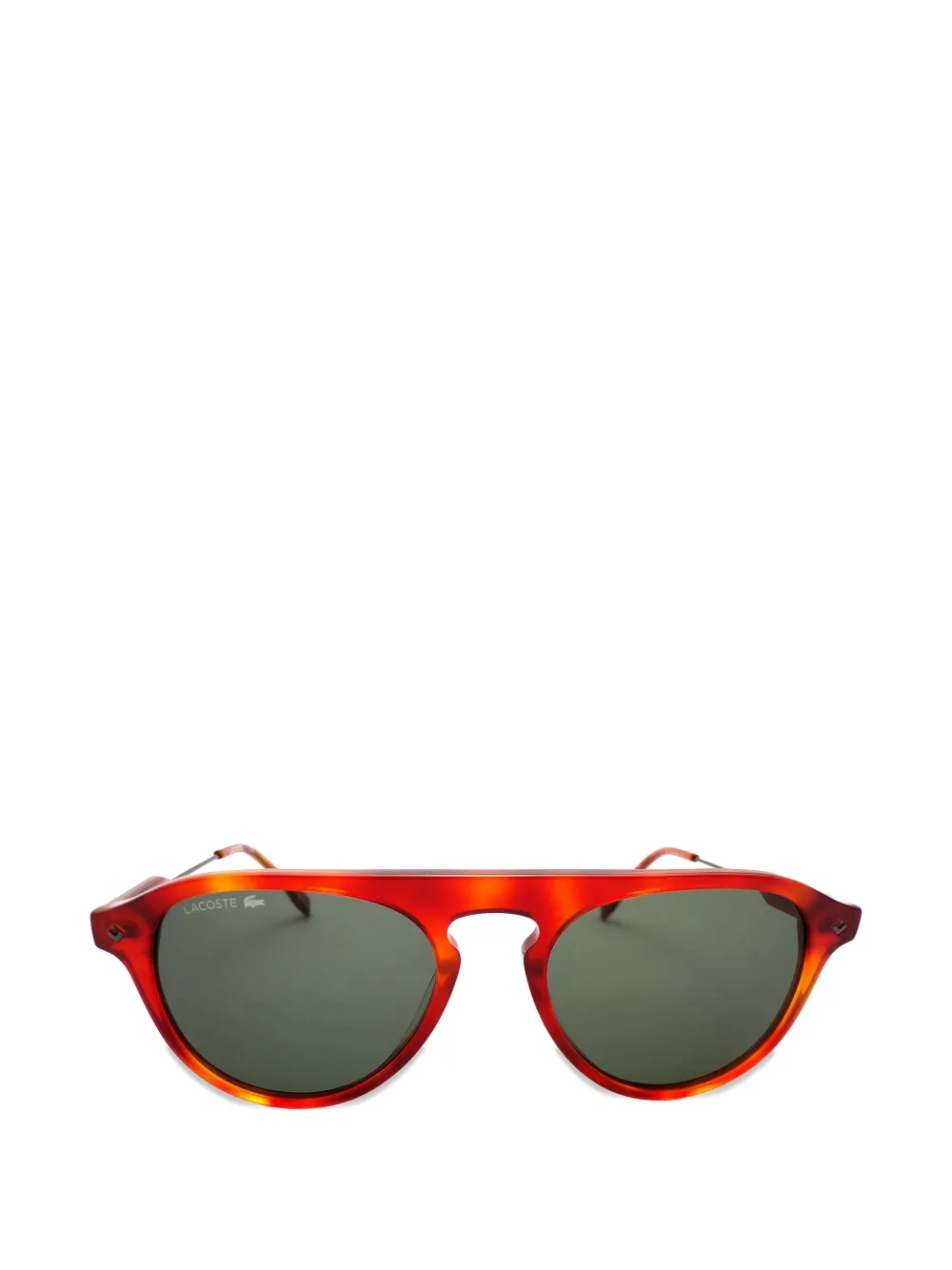 Lacoste oval-frame sunglasses - Braun