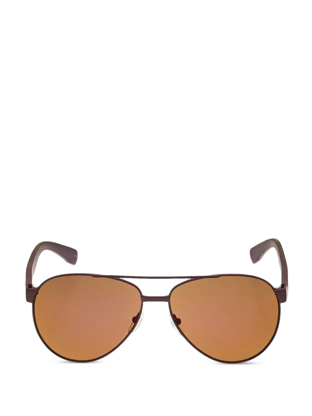 Lacoste logo-plaque pilot-frame sunglasses - Rosso