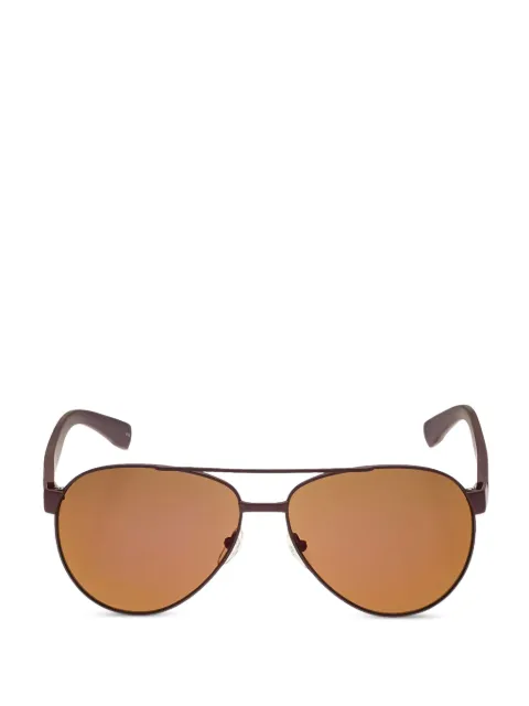Lacoste logo-plaque pilot-frame sunglasses